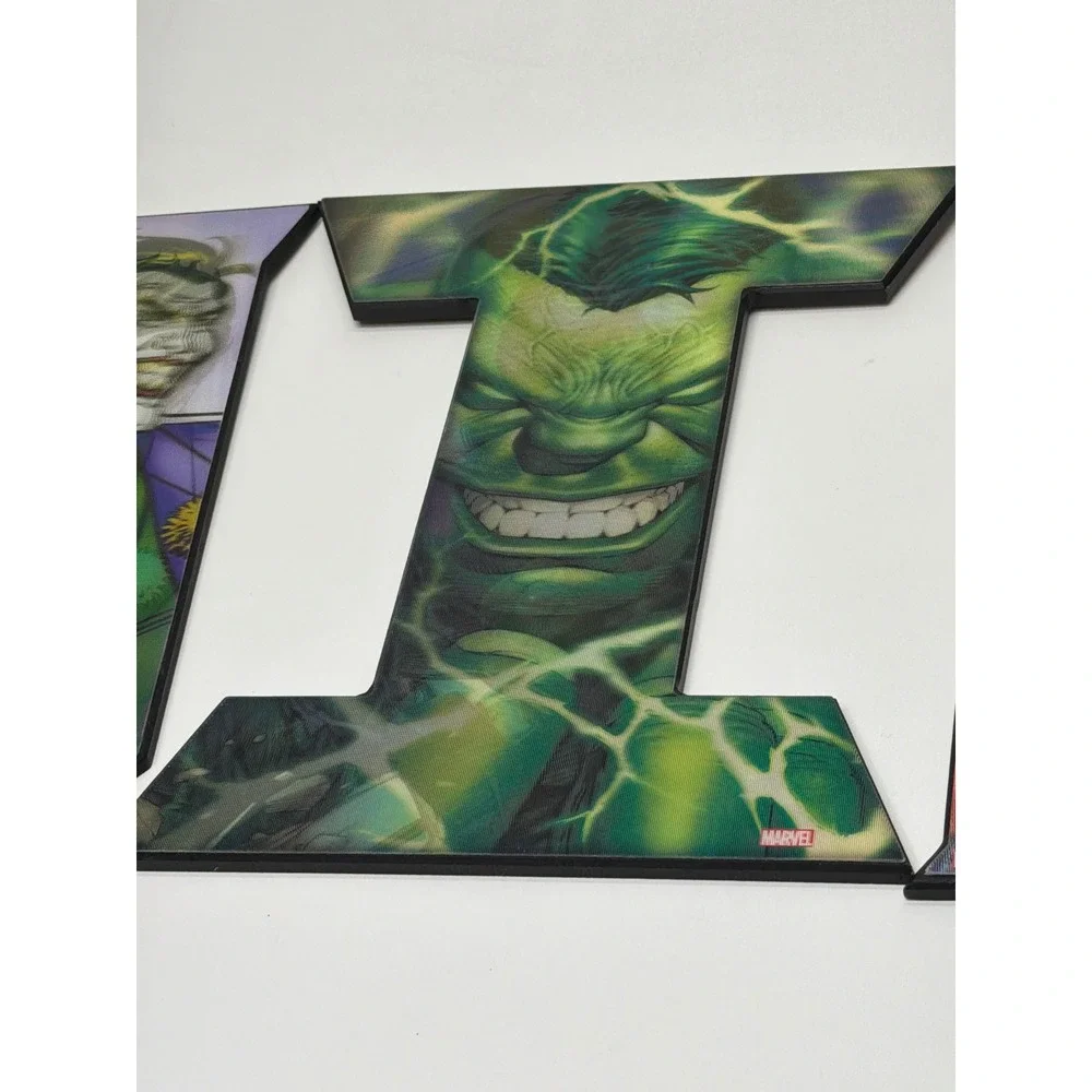 Marvel DC Comics Wall Art Letters JIM Joker Hulk Avengers Superhero Decor‎